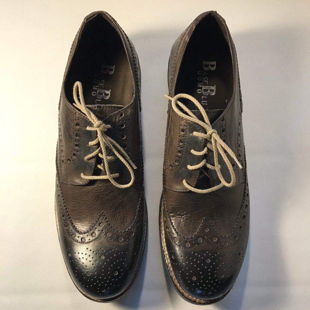 Base Blu Uomo Men's Brogues - Sz 43 EU/10 US